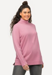 Ulla Popken ROLLKRAGEN BÜNDCHEN - Maglione - raspberry
