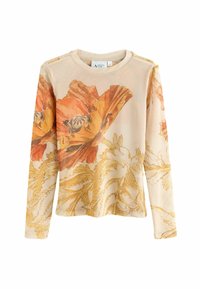 Unselected, orange floral print