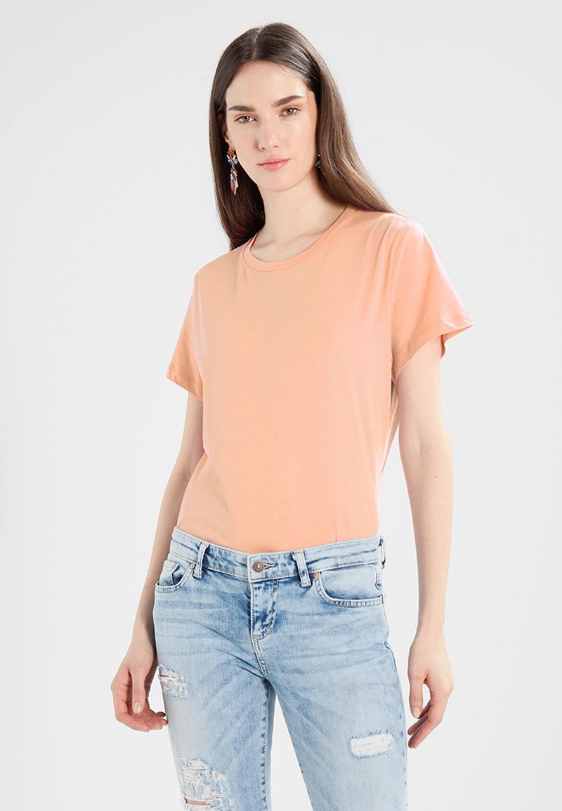 Samsøe Samsøe SOLLY TEE SOLID - T-shirt básica - peach nougat