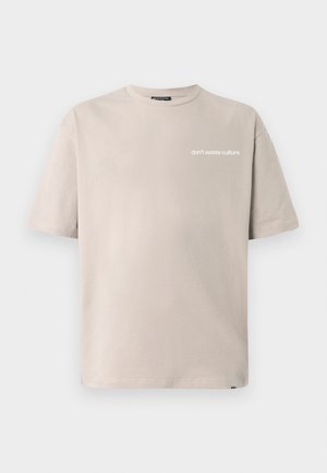 Don't Waste Culture CLEO UNISEX - Print T-shirt - taupe