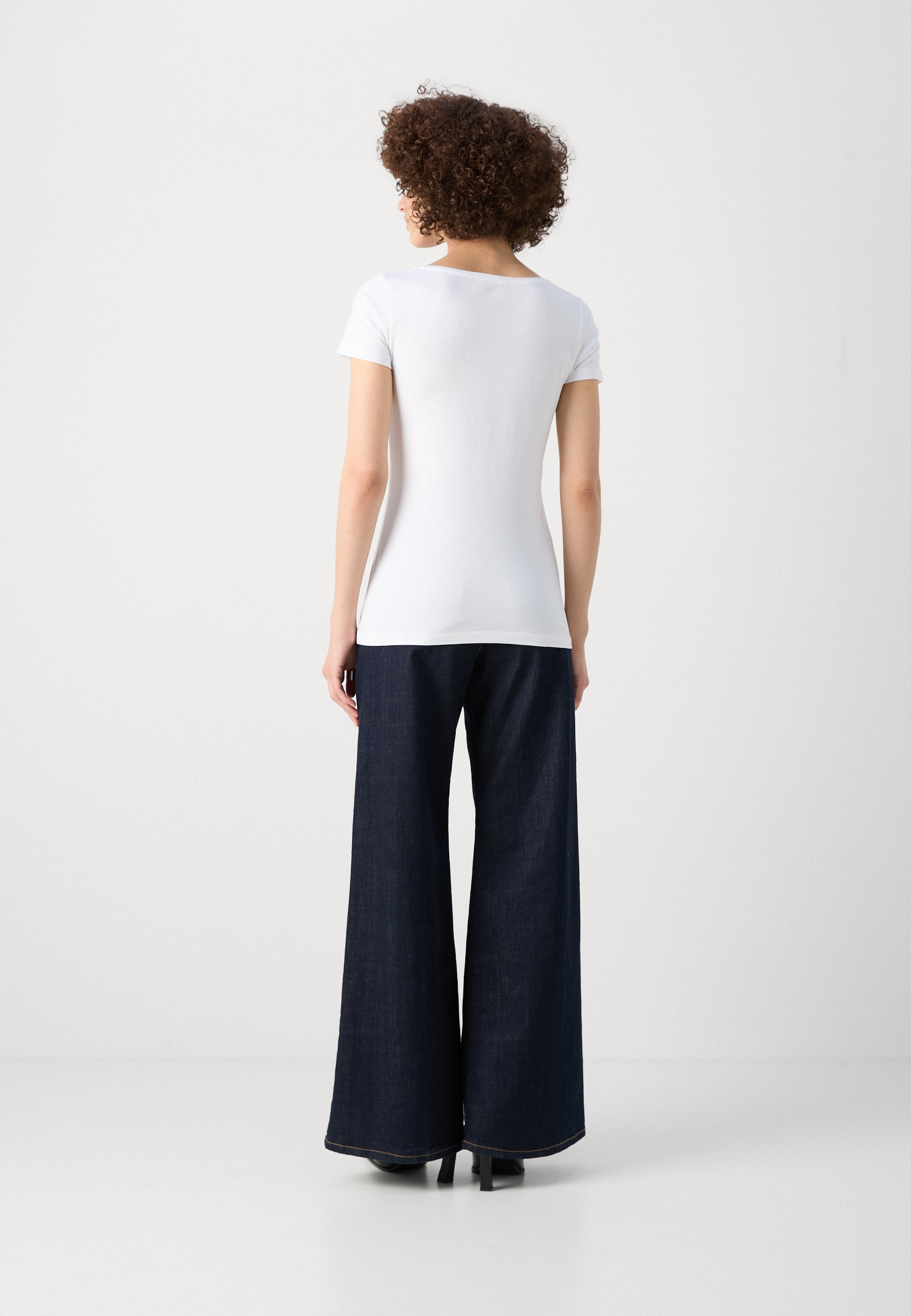 売れ筋商品|||アンナ フィールド Tシャツ レディース トップス 3 PACK - Basic T-shirt - white/navy/light grey melange Anna Field 3 PACK - T-shirt basic - white/navy/light grey