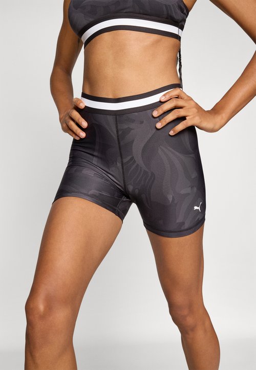 PUMA STRONG FLORAL RIBBON SHORT - Leggings - black — photo 4