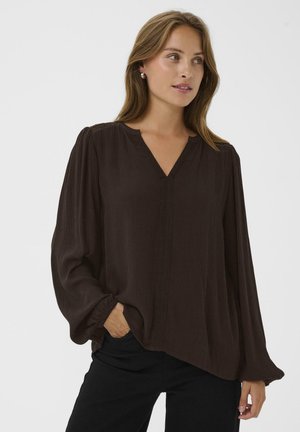 STINE AMBER - Bluse - black coffee