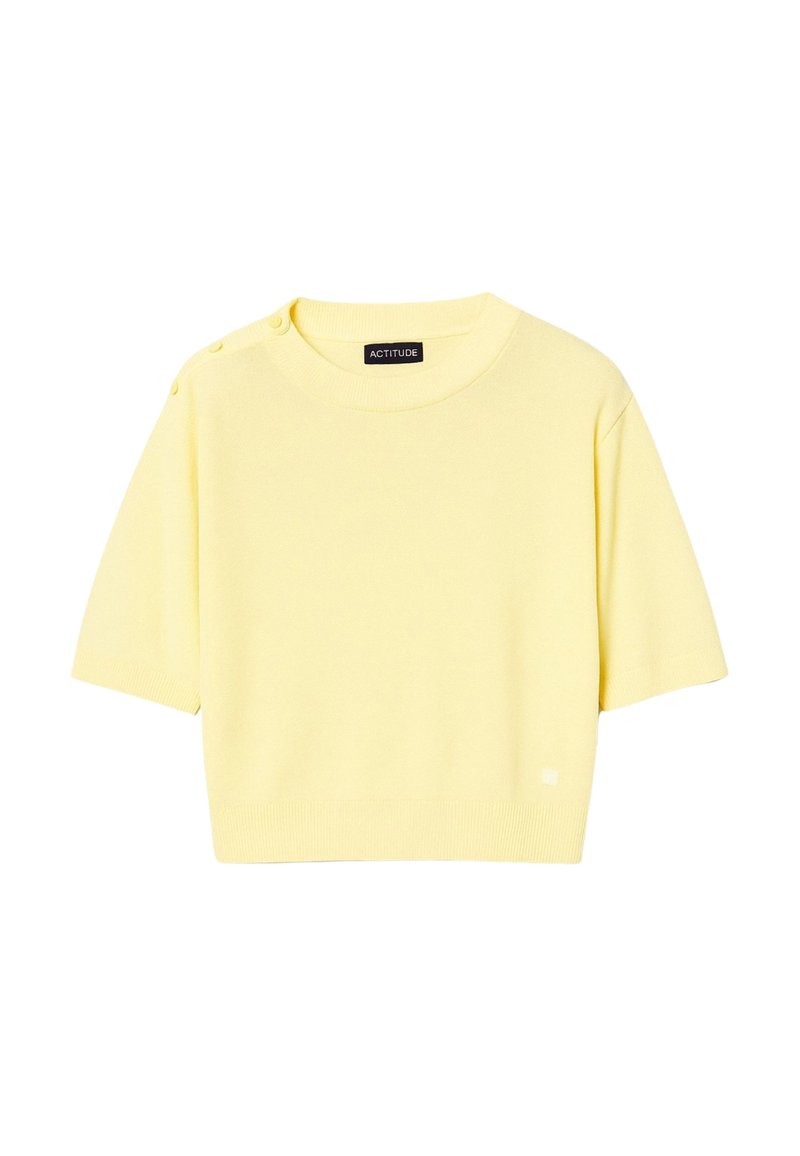 Twinset ACTITUDE T-shirt basic geel Twinset ACTITUDE T-shirt basic geel