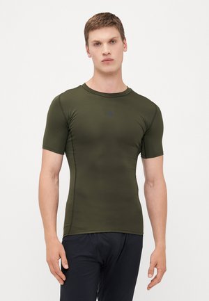 adidas Performance TEE - Sport T-Shirt - night cargo