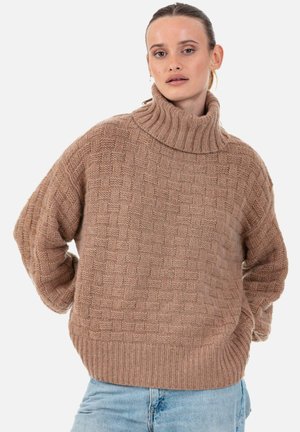 PERSEE - Strickpullover - camel chiné