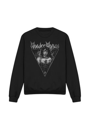 Cotton Soul, JUSTICE LEAGUE WONDER WOMAN VINTAGE METAL - Sweatshirt - black