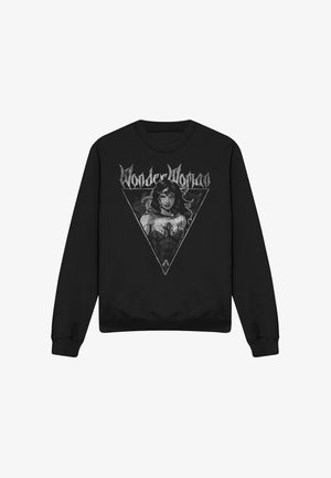 Cotton Soul, JUSTICE LEAGUE WONDER WOMAN VINTAGE METAL - Sweatshirt - black