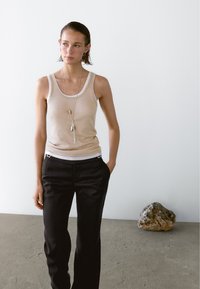 Massimo Dutti - DOUBLE - Top - beige Thumbnail Image 1