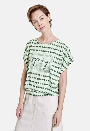 Print T-shirt - mint pine