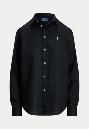 Polo Ralph Lauren CLASSIC LONG SLEEVE BUTTON FRONT SHIRT - Bluza z gumbi - black