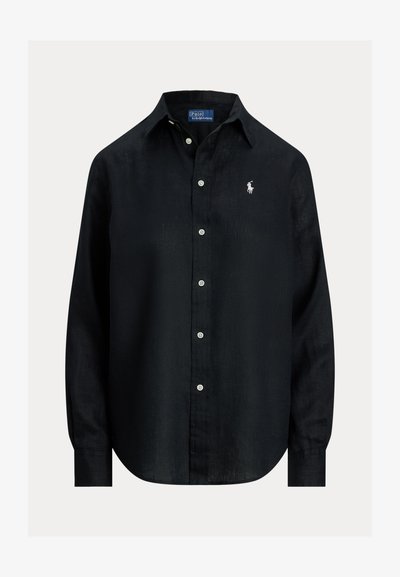 Polo Ralph Lauren CLASSIC LONG SLEEVE BUTTON FRONT SHIRT - Blúzka so zapínaním na gombíky - black