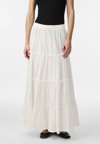 YAS - YASCAPUCINA SKIRT - Falda larga - star white Imagen en miniatura 1
