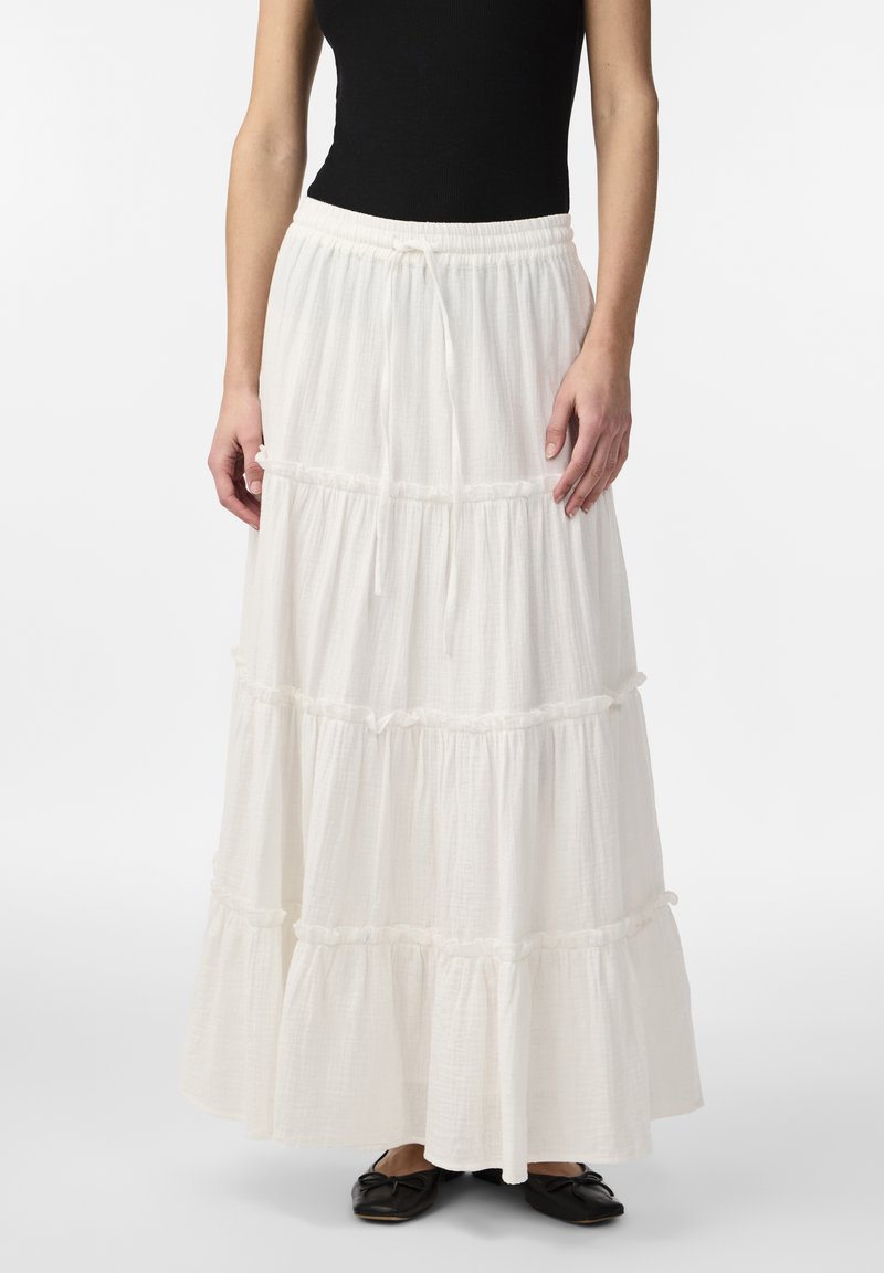 YAS - YASCAPUCINA SKIRT - Falda larga - star white, Ampliar