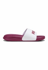 Puma POPCAT UNISEX - Pool slides - white pinktastic