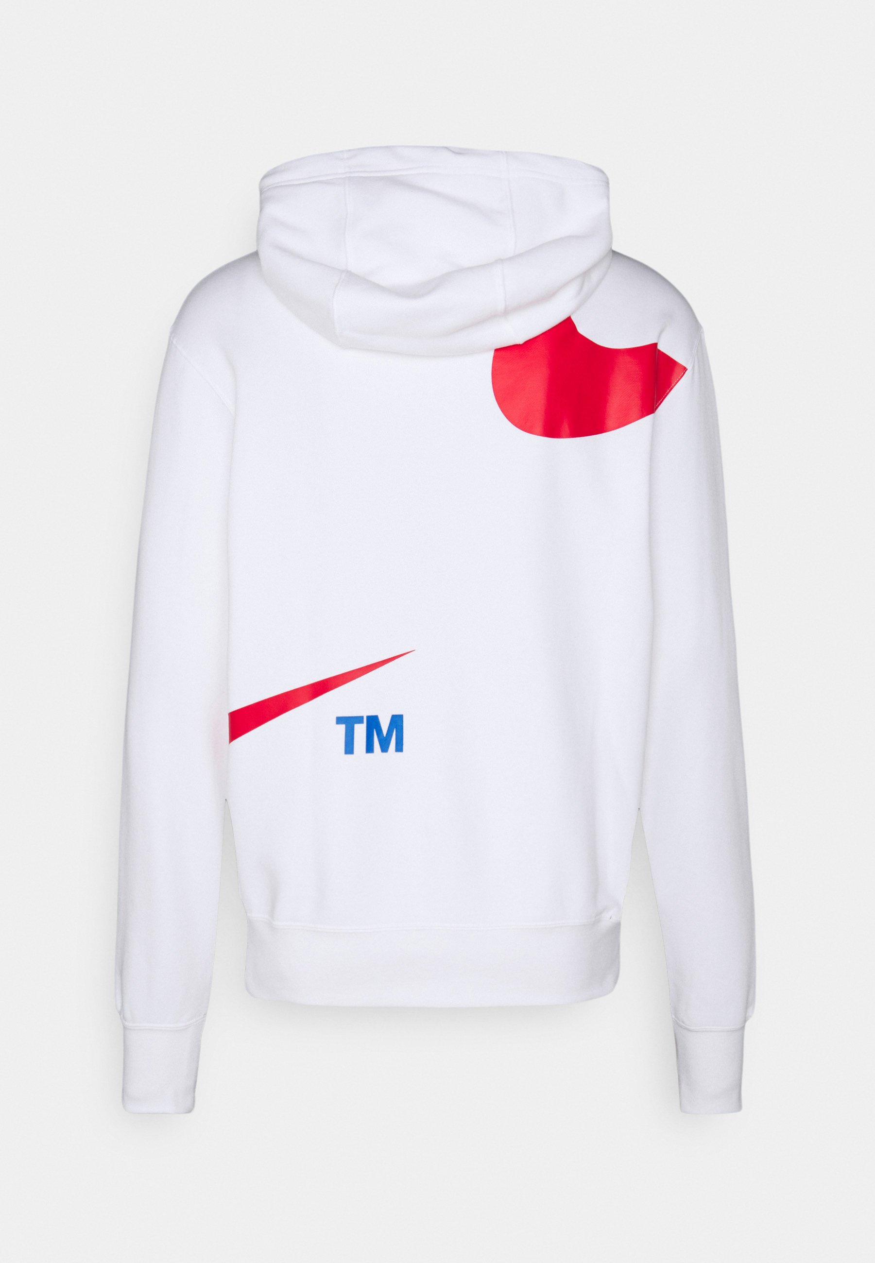 Nike Sportswear HOODIE - Felpa - white/university red/bianco - Zalando.it