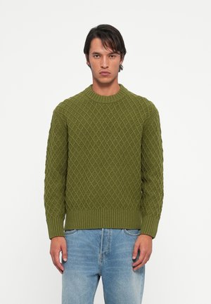 SLHPATRIC EDIT CREW NECK - Jersey de punto - avocado