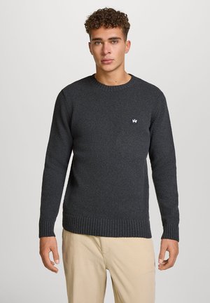 GREYSON CREW NECK - Striktrøje - charcoal mix