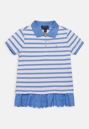 RUFFLE-KNIT - Day dress - harbor island blue/white