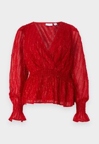 VIFEATHER V NECK - Blůza - fiery red
