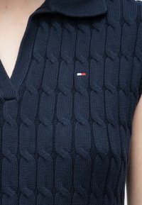 Tommy Hilfiger CABLE OPEN - Poloskjorter - dark night navy