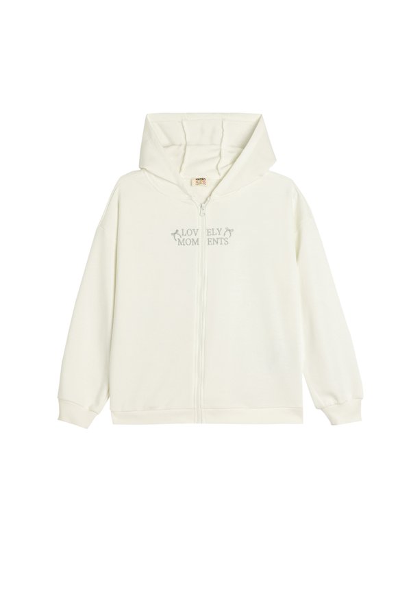 ZIPPERED - Sweatjacke - beige