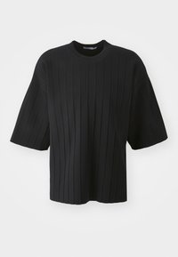 PLEATED TEE ELITE - Basic T-shirt - black