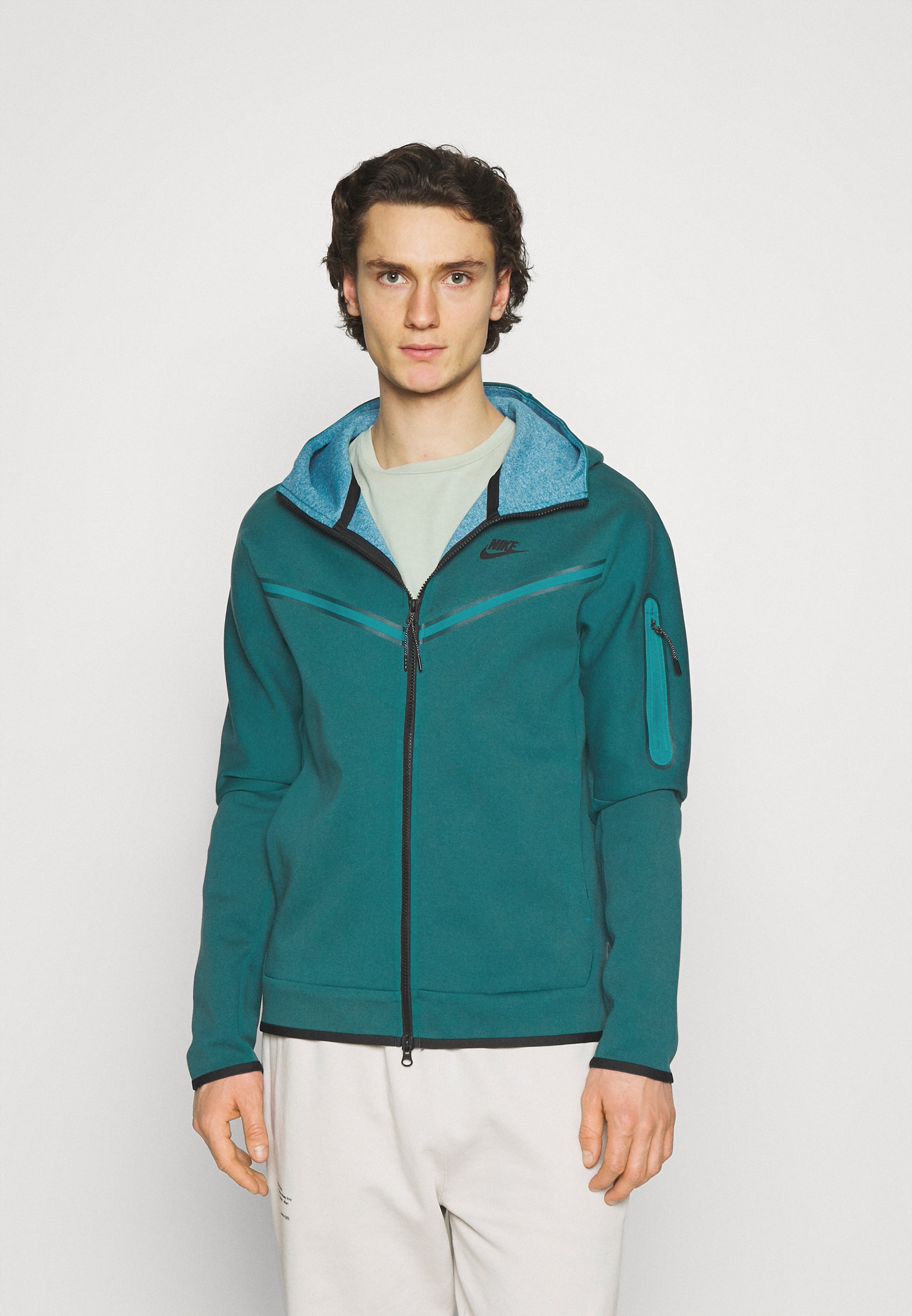 teal green nike hoodie