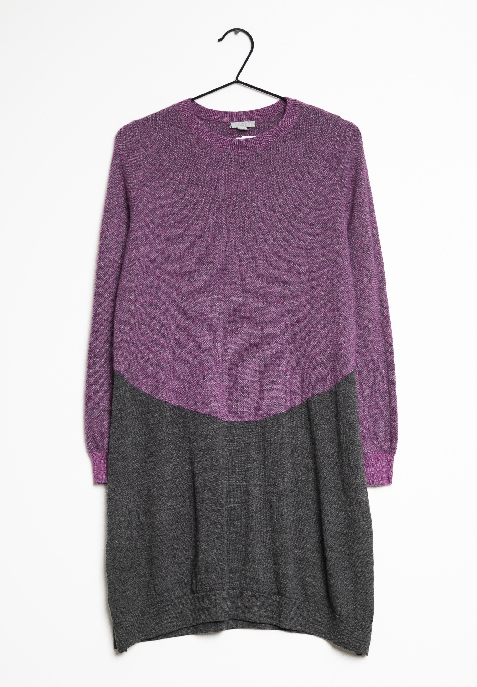 cos purple sweater dress COS Women's Shawl-Collar Wrap Dress in Purple | Wool