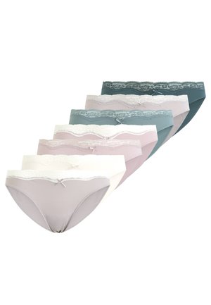 7 HIPSTER-SLIPS AUS MIKROFASER MIT SPITZE 31478590 - Alushousut - multi-coloured