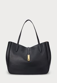 POLO ID LEATHER LARGE TOTE - Bolso shopping - black