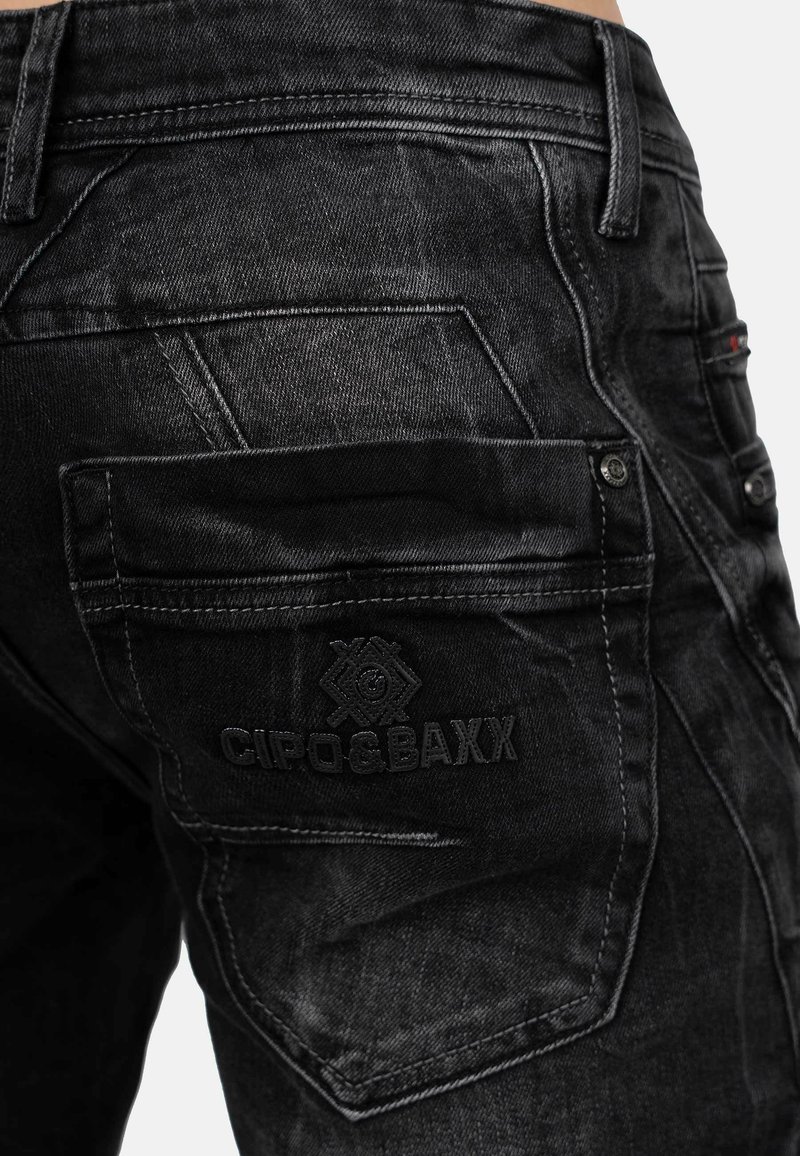 CIPO & BAXX Men's Black Denim Jeans - Straight Cut, Regular Fit, All Sizes Available, New With Tags