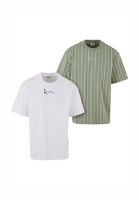 2 PACK - Triko s potiskem - white green