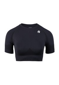 WHITNEY SEAMLESS CROP - Sport T-shirt - black