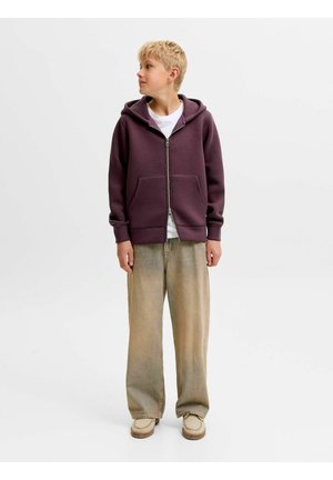 Jack & Jones Junior, HOODIE PLAIN HOODIE JUNIOR - Sweatjakke - fudge