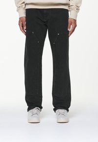 Pegador - VINTO CARPENTER - Straight leg jeans - washed black Miniatuurafbeelding 1