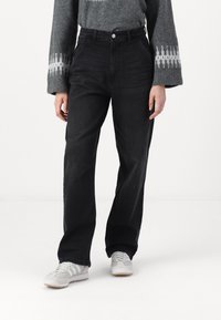 ONLY ONLGIA LOOSE BAGGY - Laisvo kirpimo džinsai - washed black