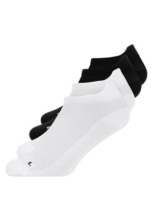 4 PACK RUNNING LOW - Calcetines tobilleros - schwarz-weiß