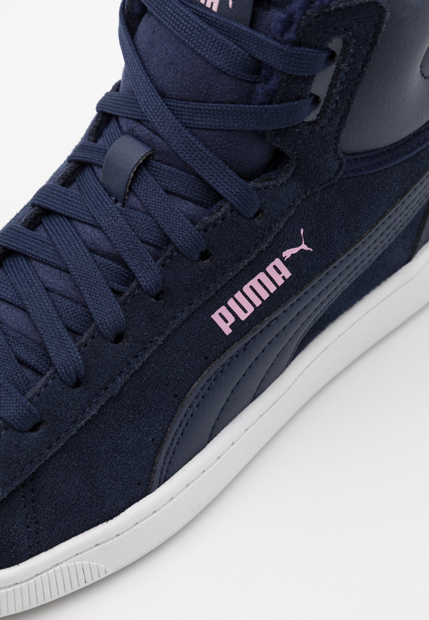 Puma VIKKY MID JR - Zapatillas altas - peacoat/pale pink/white/azul marino  - Zalando.es
