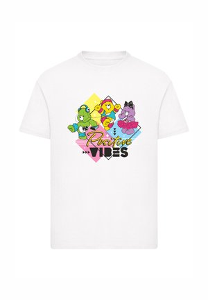 CARE BEARS GOOD LUCK BEAR POSITIVE VIBES - Print T-shirt - weiß