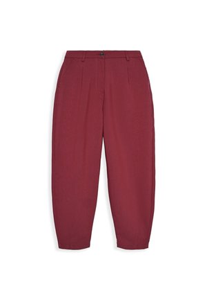 Calliope, PANTALONE LUNGO TINTA UNITA - Trousers - bordeaux