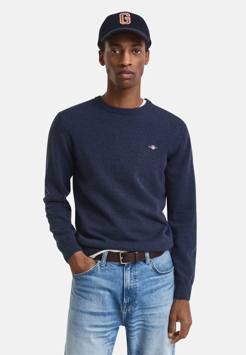 GANT SUPERFINE CREW NECK - Jersey de punto - blau