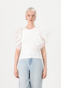 ONLY ONLTAYA LIFE - Lihtne T-särk - cloud dancer