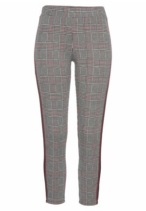 Leggings - Trousers - kariert-rostrot