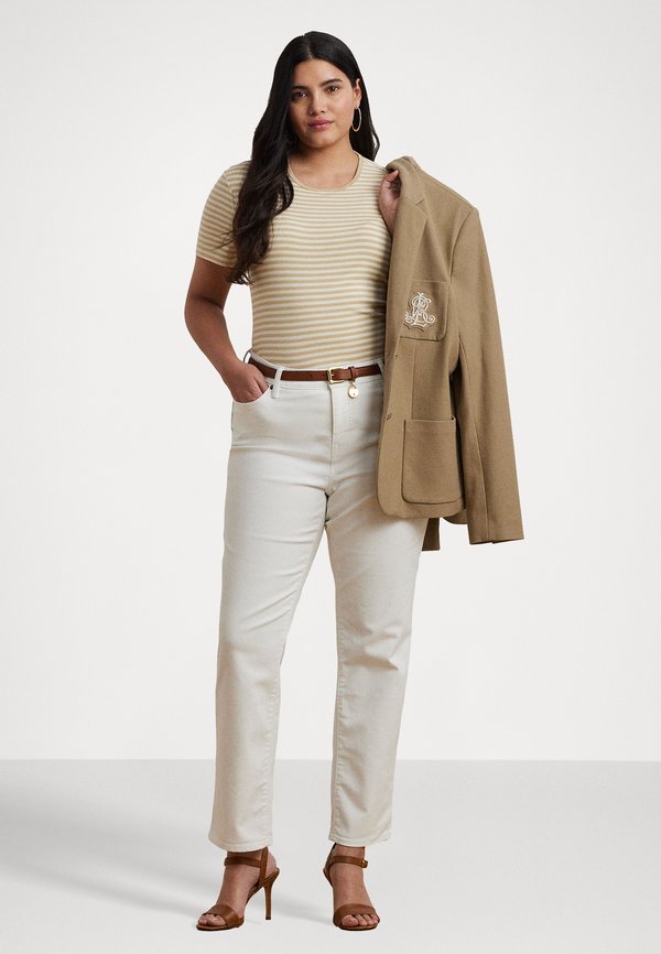 ALLI STRIPED STRETCH COTTON CREWNECK TEE - Print T-shirt4