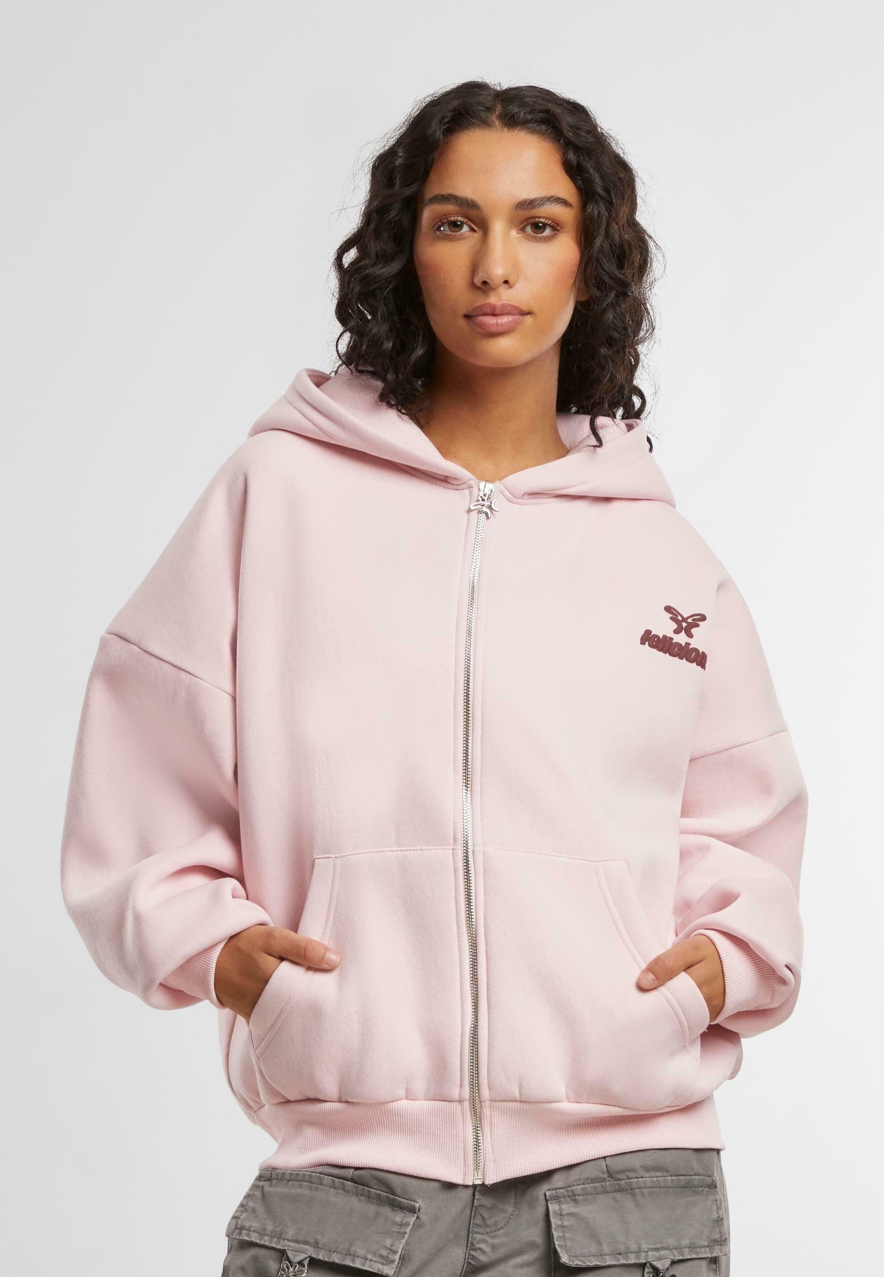 トップス vintage pink sweat PUMA Womens Oversized Sweatshirt Jumper UK 10 Small Pink