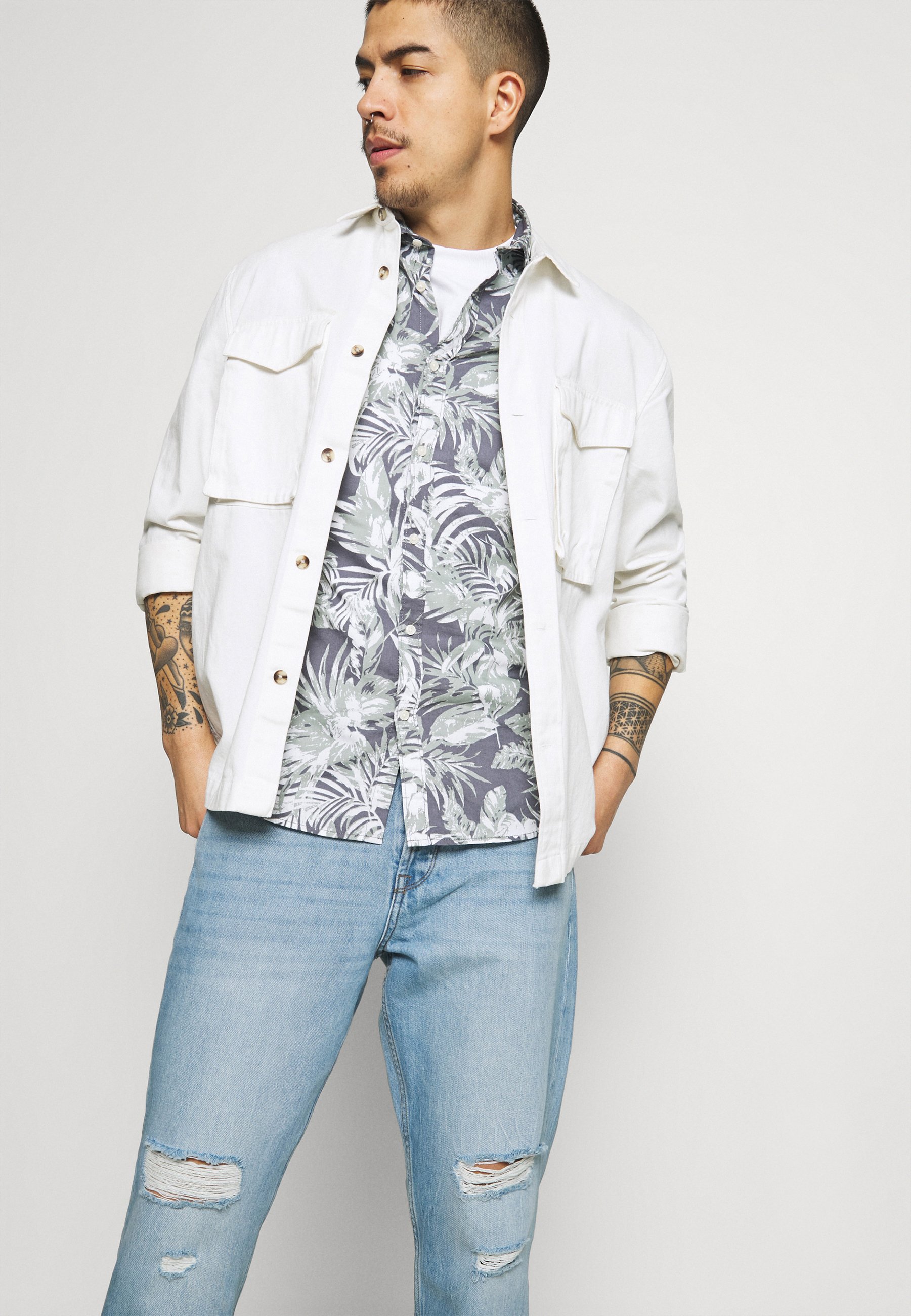 Only \u0026 Sons ONSAVI BEAM LIFE CROP - Jeans Tapered Fit - blue denim -  Zalando.ie