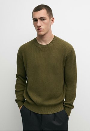 Massimo Dutti, Strickpullover - khaki