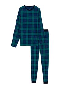 Marks & Spencer PURE SUPERSOFT CHECKED SET - Nattøj sæt - green mix