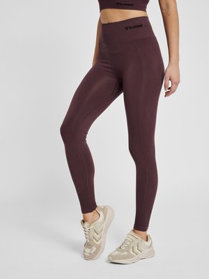 Hummel TIF SEAMLESS HIGH WAIST  - Tights - fudge